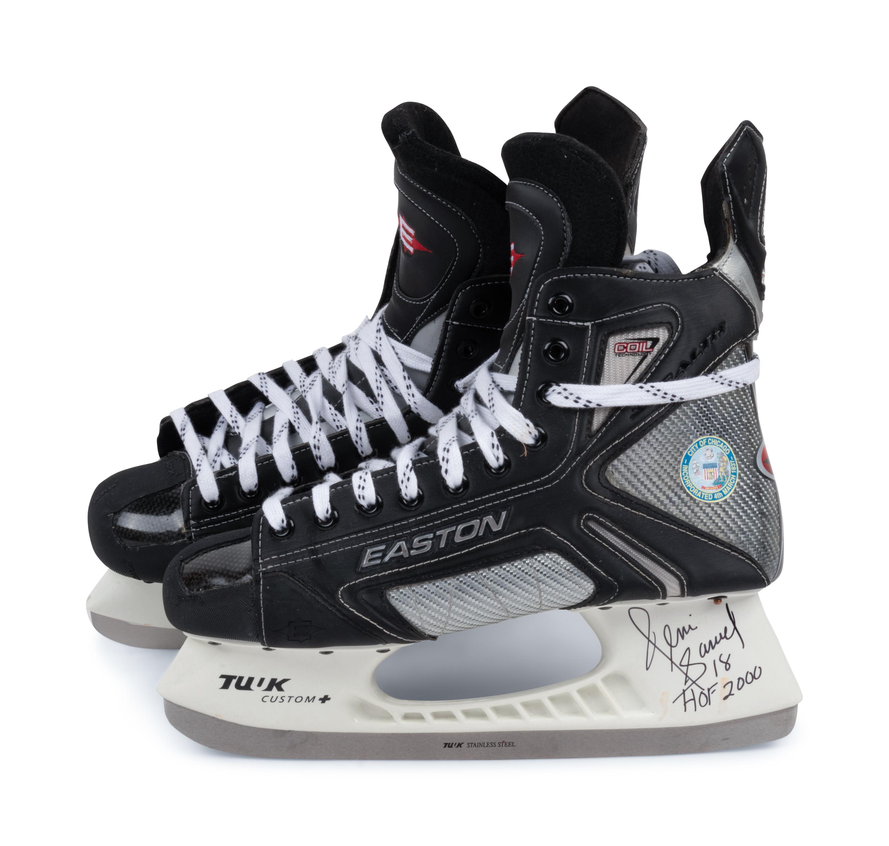 A Group of Four Signed Hockey Hall of Fame Items,