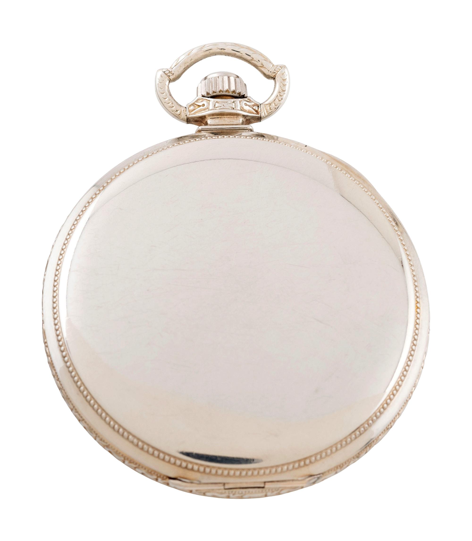 [POLITICS]. Pocket watch presented by Woodrow Wilson to Wilbur Cherry.
