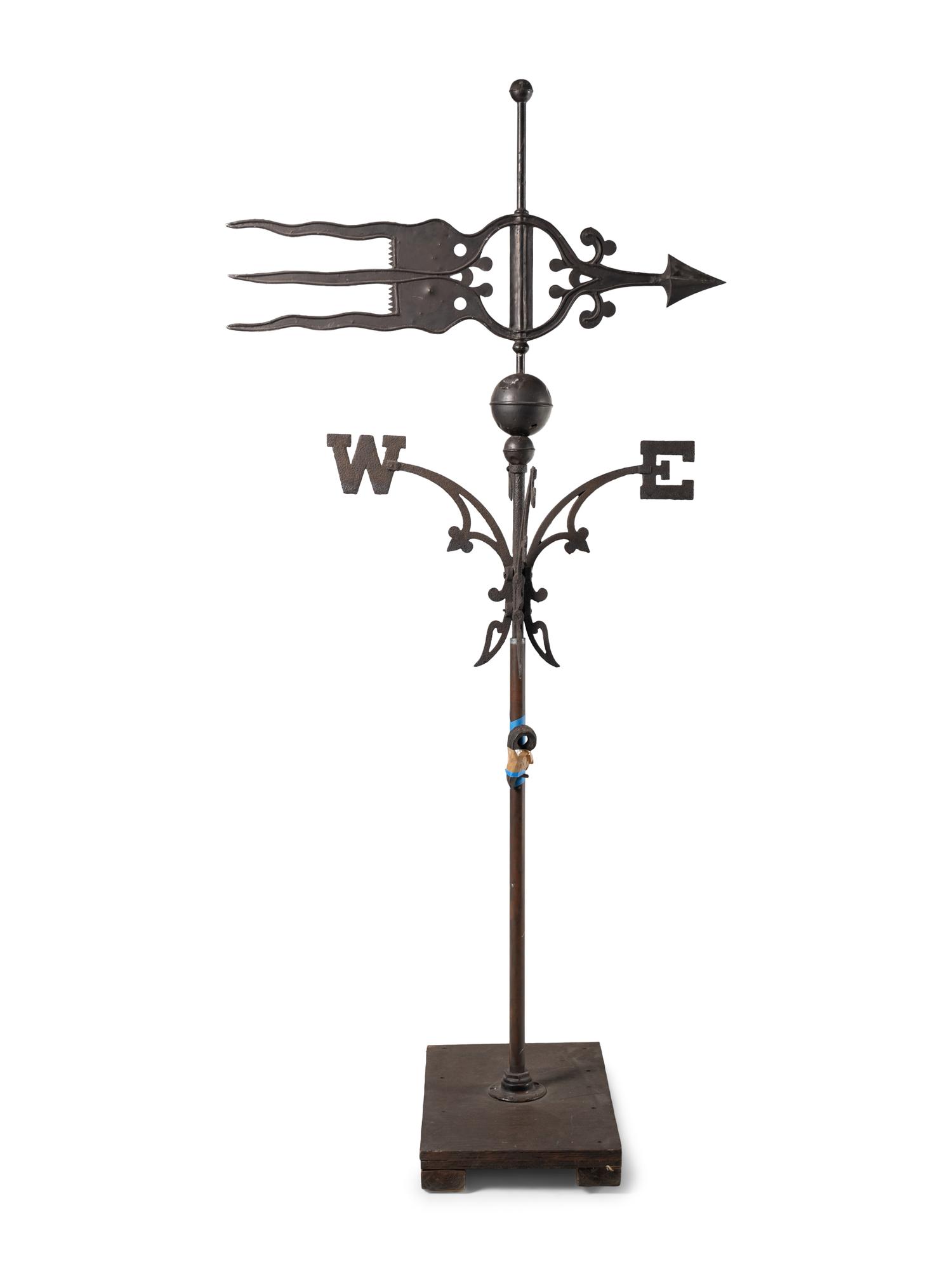 A Copper and Iron Directional Weathervane