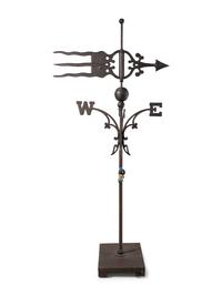 A Copper and Iron Directional Weathervane