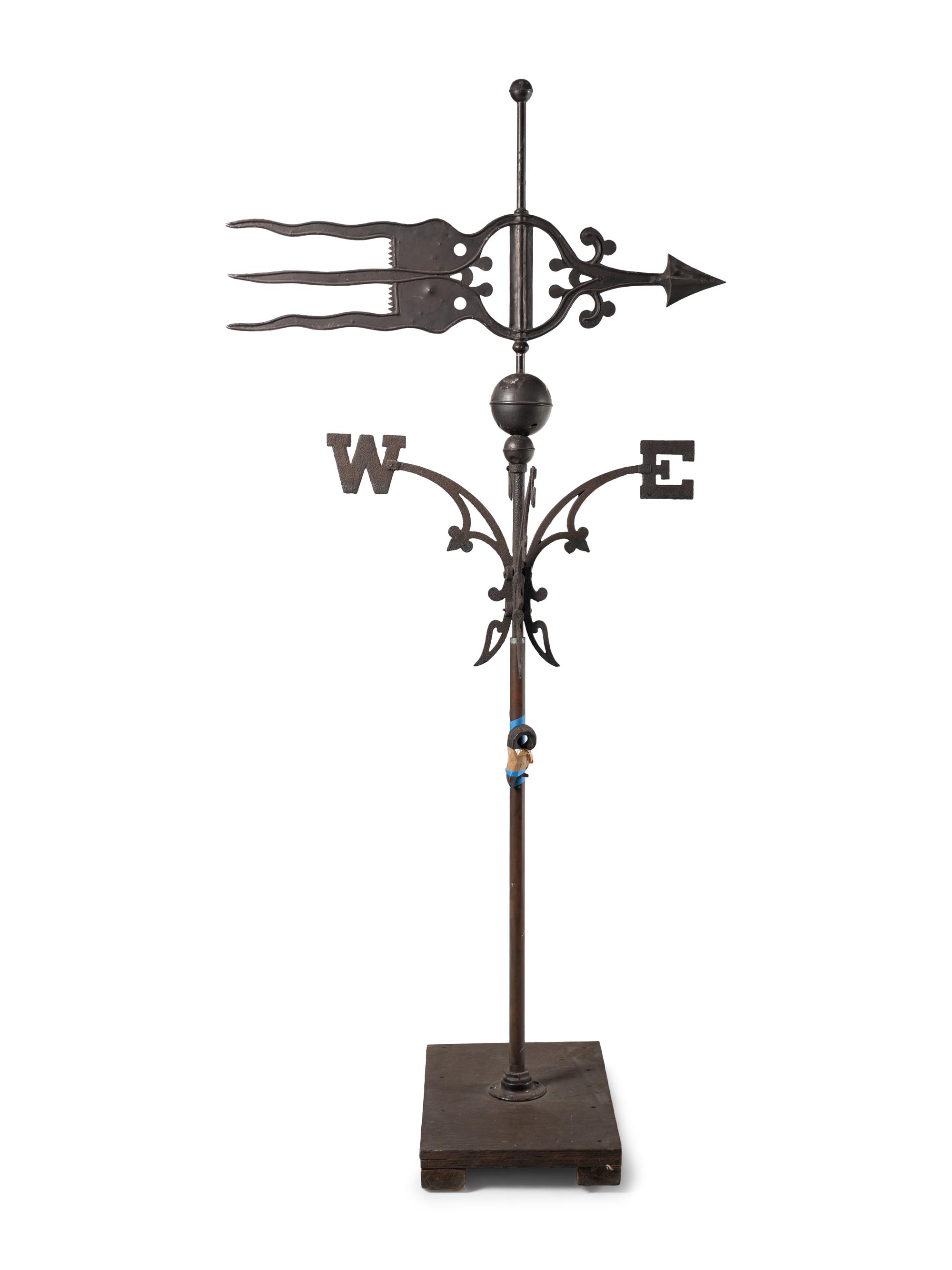 A Copper and Iron Directional Weathervane
