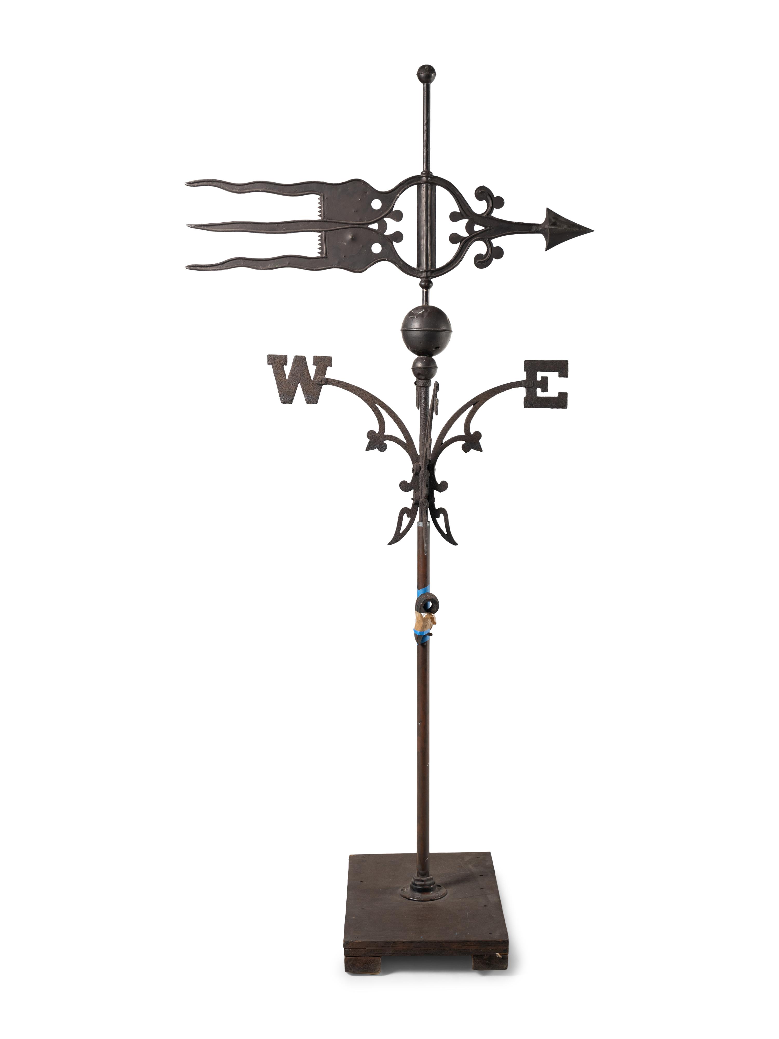 A Copper and Iron Directional Weathervane