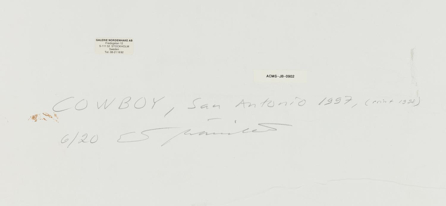 Esko Männikkö (born 1959) Cowboy, San Antonio, 1997