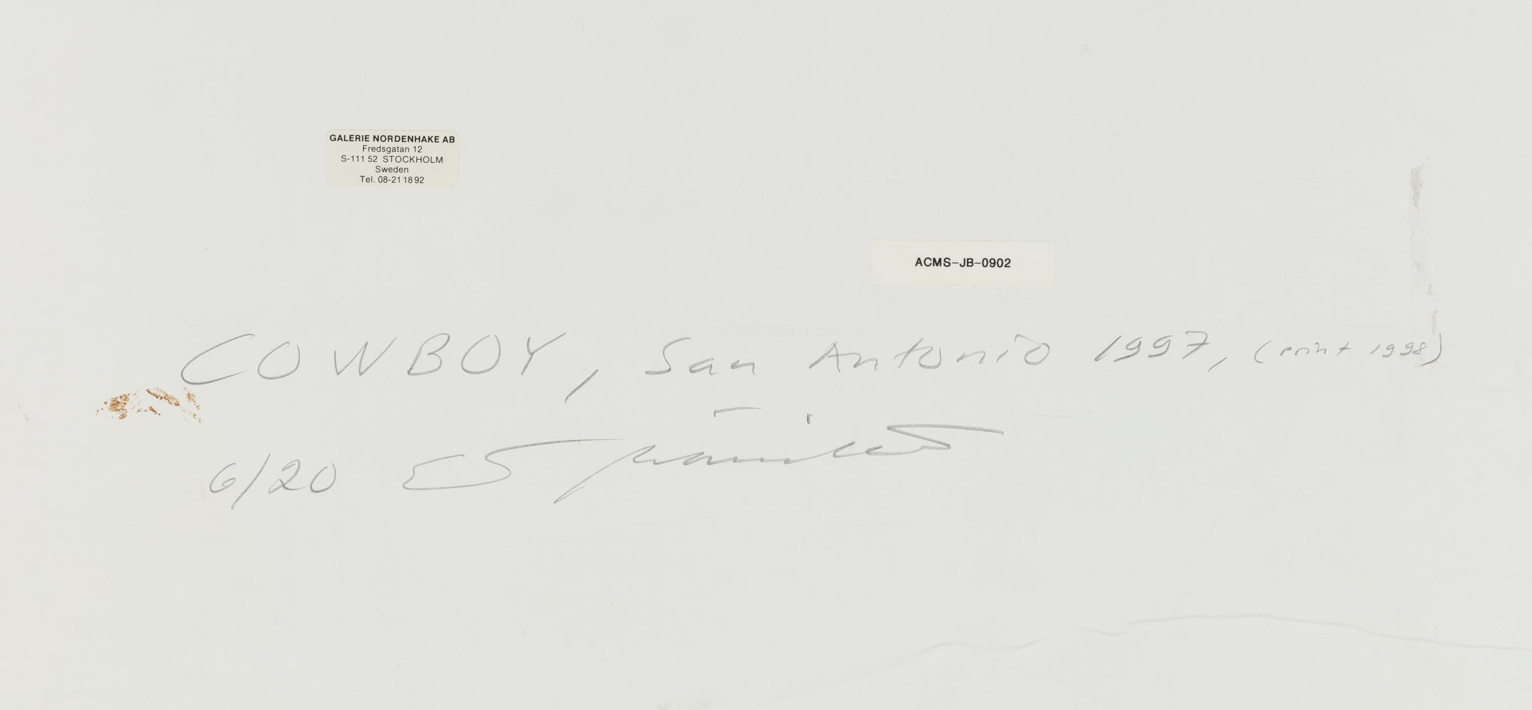 Esko Männikkö (born 1959) Cowboy, San Antonio, 1997