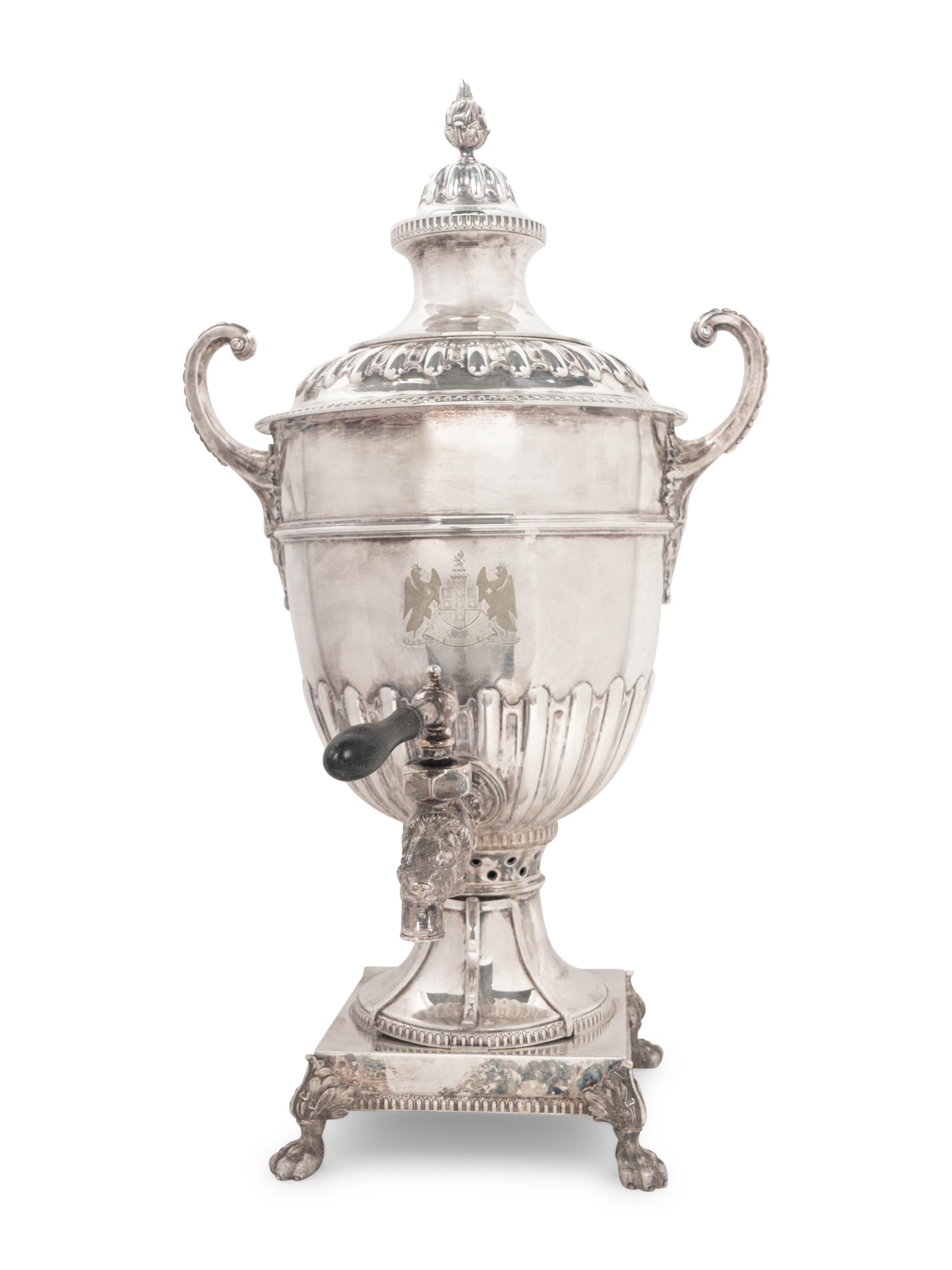 An English Electroplate Tea Urn — SPURRIER & CO., LONDON AND BIRMINGHAM, EARLY 20TH CENTURY