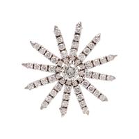DIAMOND STARBURST BROOCH