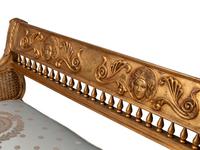 A Pair of Italian Neoclassical Style Giltwood Hall Benches