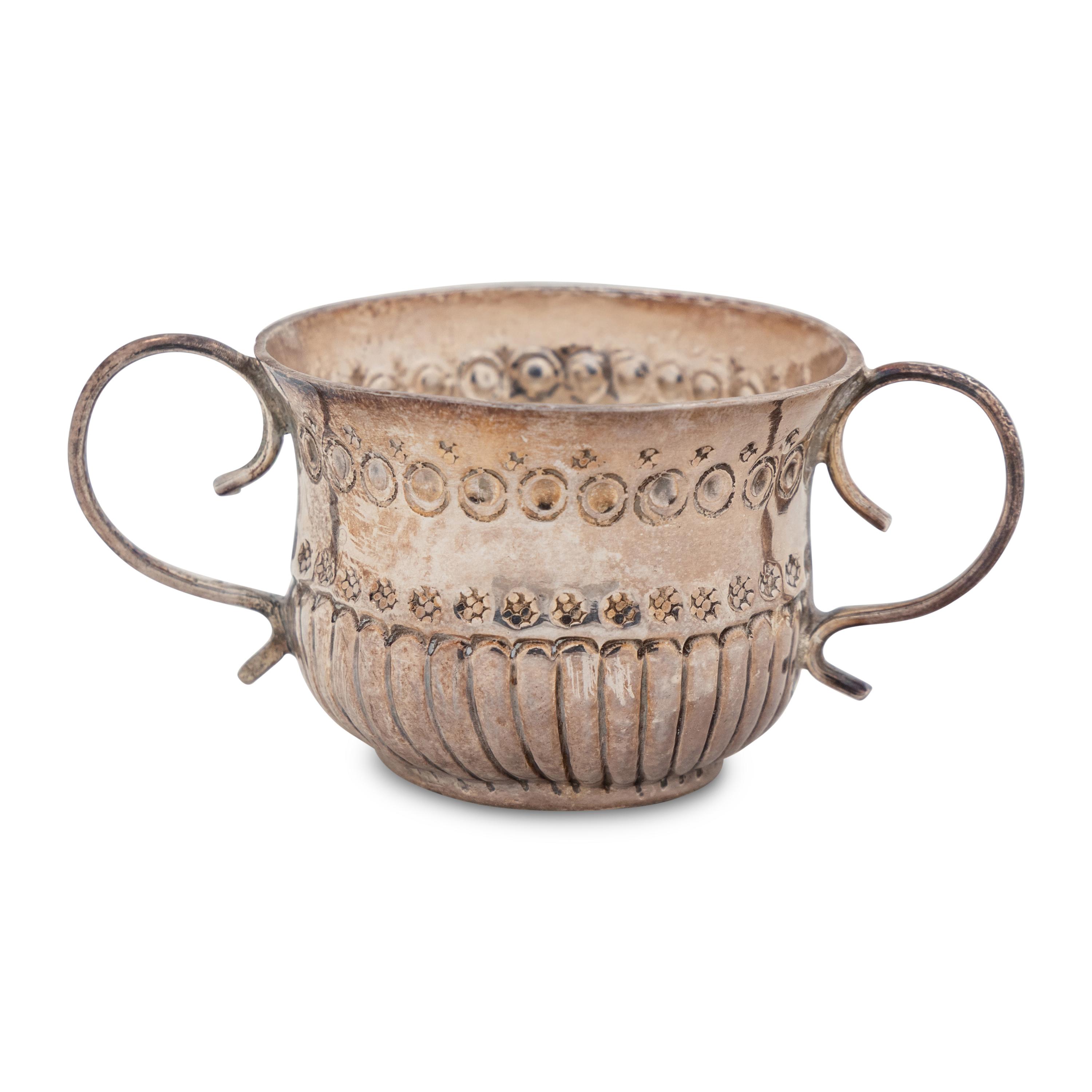 A Queen Anne Britannia Silver Miniature Caudle Cup