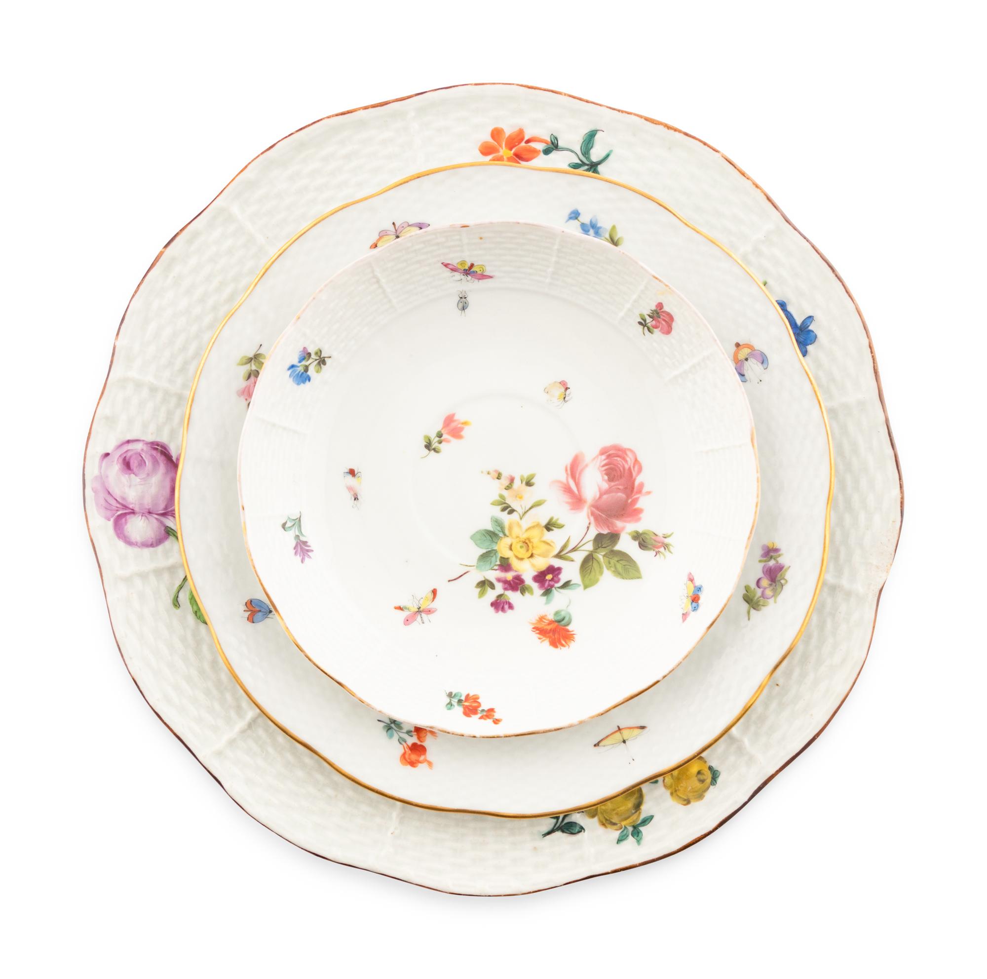 A Herend Porcelain Dinner Service