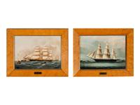 A Set of Six Wedgwood Clipper Ship Plaques