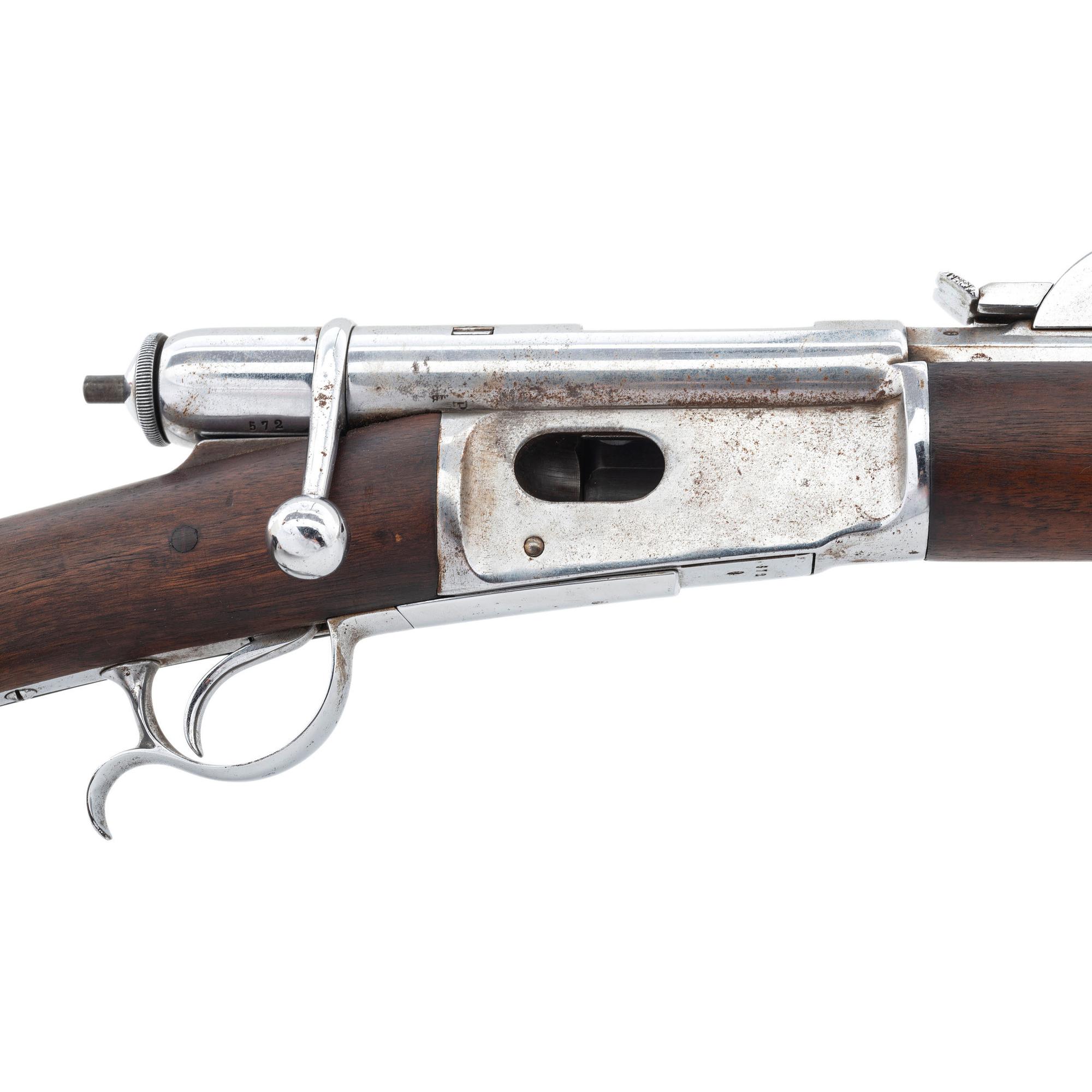 Nickel Plated Swiss Vetterli M.78 Rifle