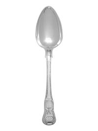 An Assembled Set of Twelve George III Silver Serving Spoons