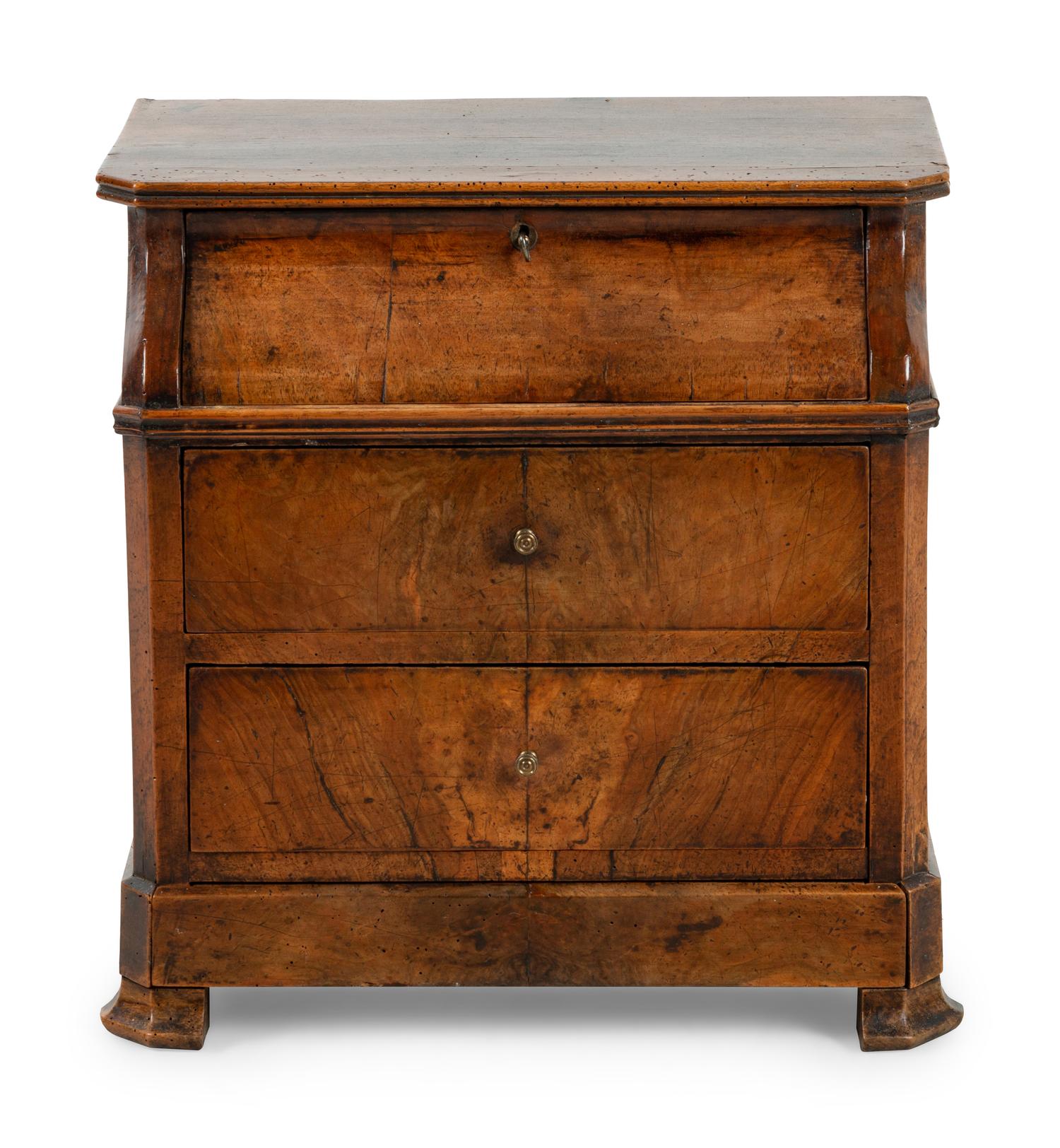 An Empire Style Walnut Diminutive Bureau
