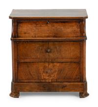 An Empire Style Walnut Diminutive Bureau