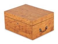 An English Satinwood Traveling Dressing Kit