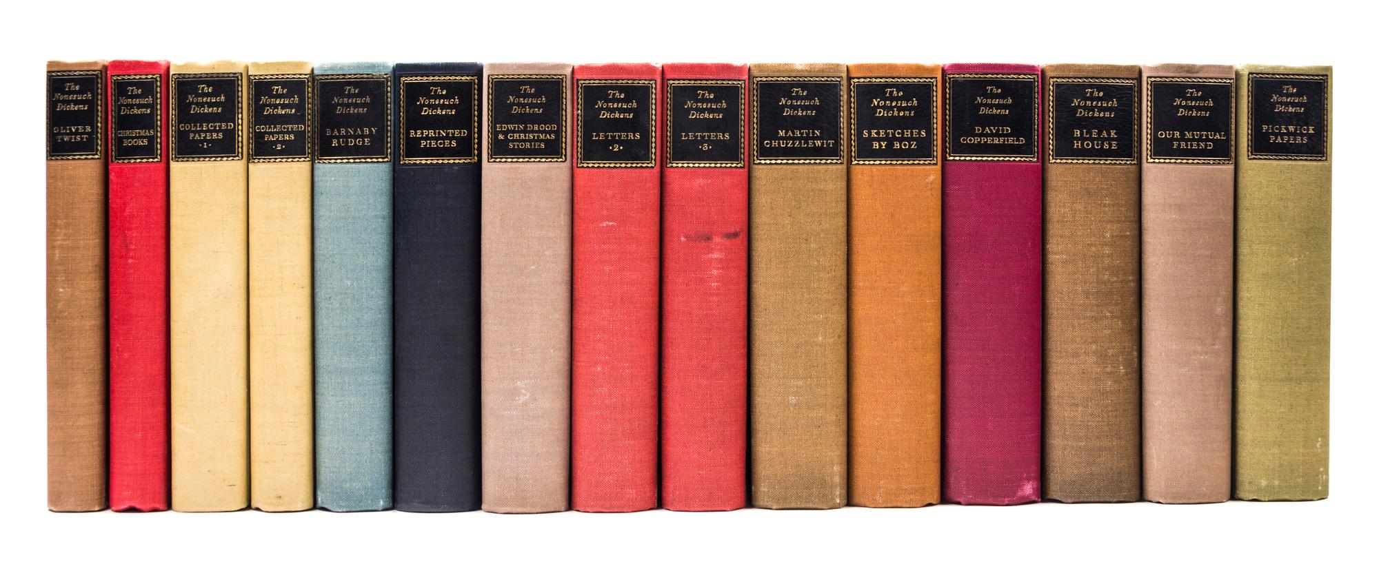(NONESUCH PRESS) CHARLES DICKENS. The Nonesuch Dickens. Bloomsbury, 1937-1938. 15 vols. only. Limited.