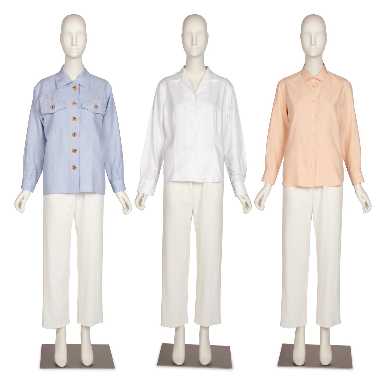 Three Designer Shirts by Loro Piana and Yves Saint Laurent, 1990-2000s
