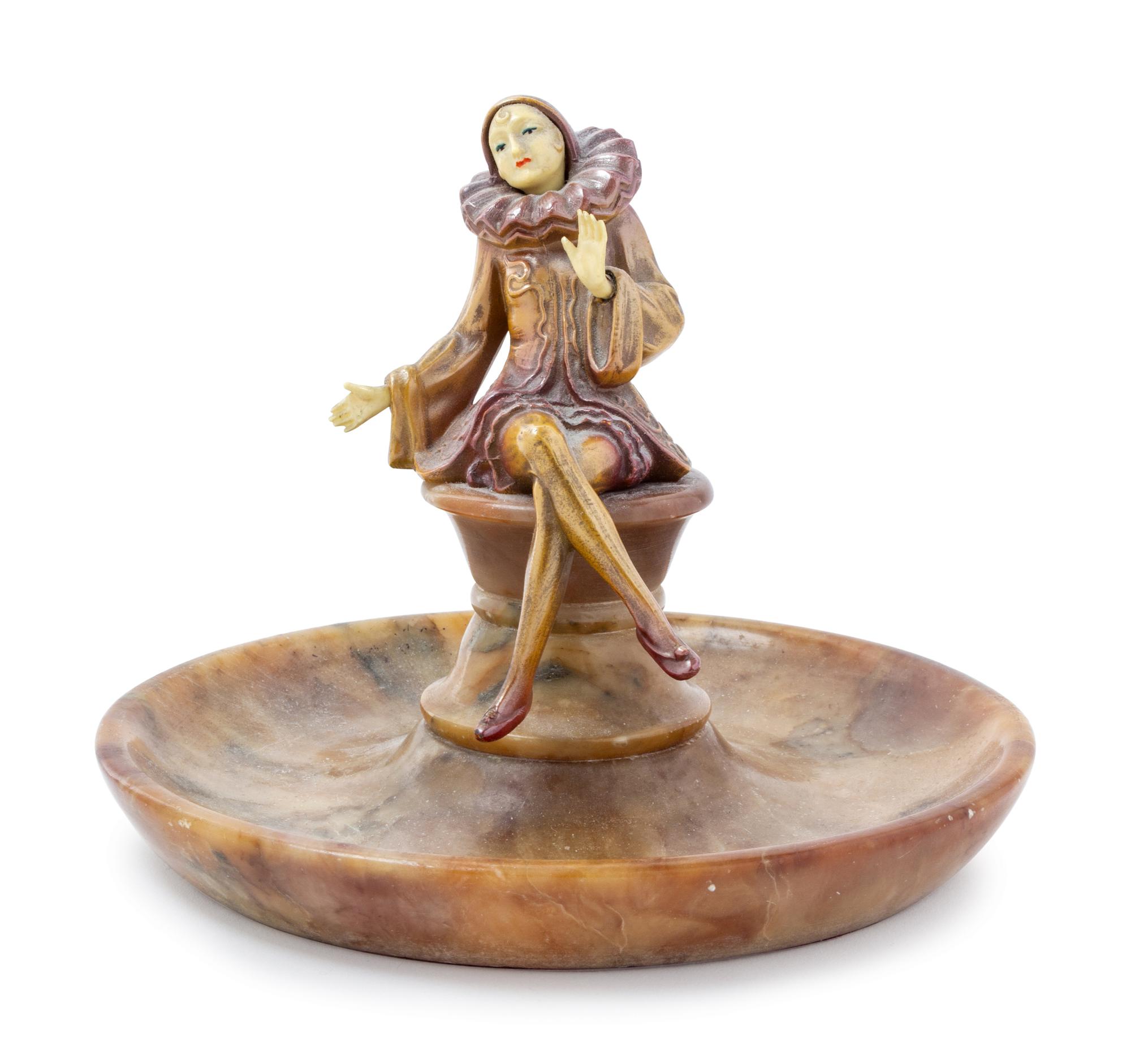 An Art Deco Figural Vide Poche
