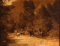 CURTIS, Edward (1868-1952). A Mountain Fastness. Curtis Centennial Project gold toned photograph.