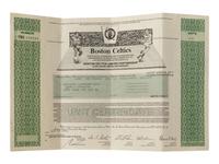 A 1996 Boston Celtics Stock Certificate,