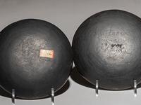Blackware Pottery Plate, PLUS