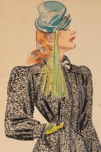 An Archive of Thirteen Conceptual Sketches for I.J. Fox , by James Montgomery Flagg and Russell Patterson, 1940s