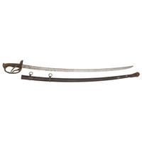 Klingenthal Model 1840 Cavalry Officers Saber Inscribed in Memory of Lt. William W. Disosway - 1st NY Mounted Rifle - Killed by a Deserter