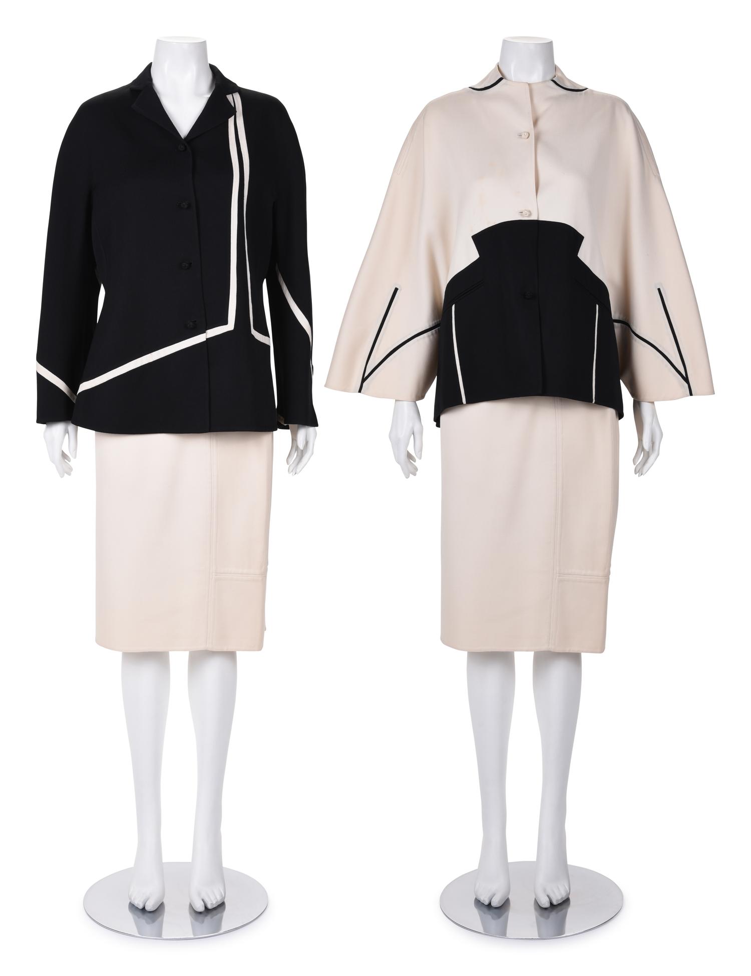 Three Ralph Rucci Items: Two Jackets and One Skirt, 2000-10s