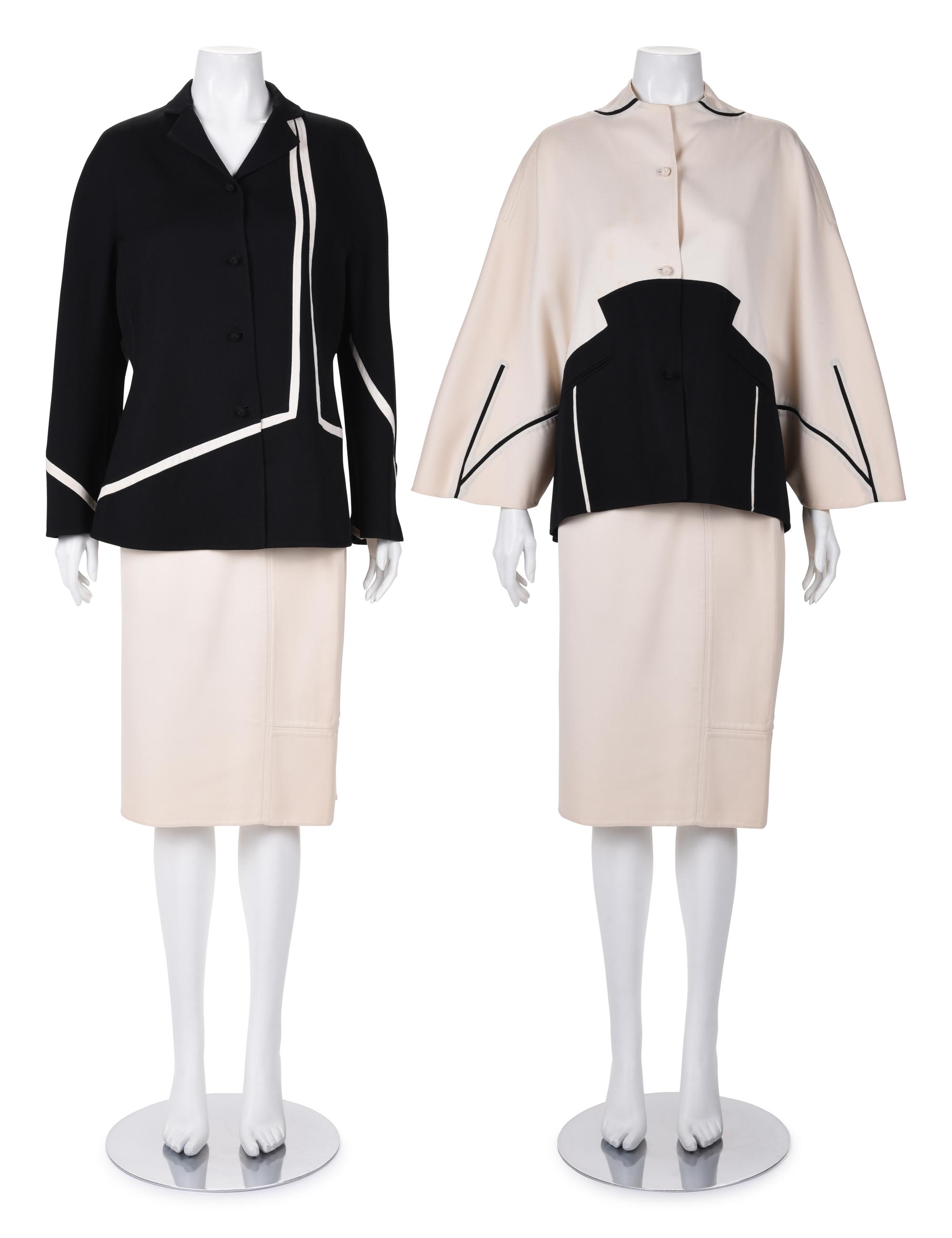Three Ralph Rucci Items: Two Jackets and One Skirt, 2000-10s
