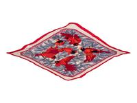 Three Hermès 90cm Silk Scarves: One Plissé