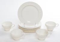 A Group of Wedgwood Queen's Ware Articles Diameter of plate 8 1/4 inches.
