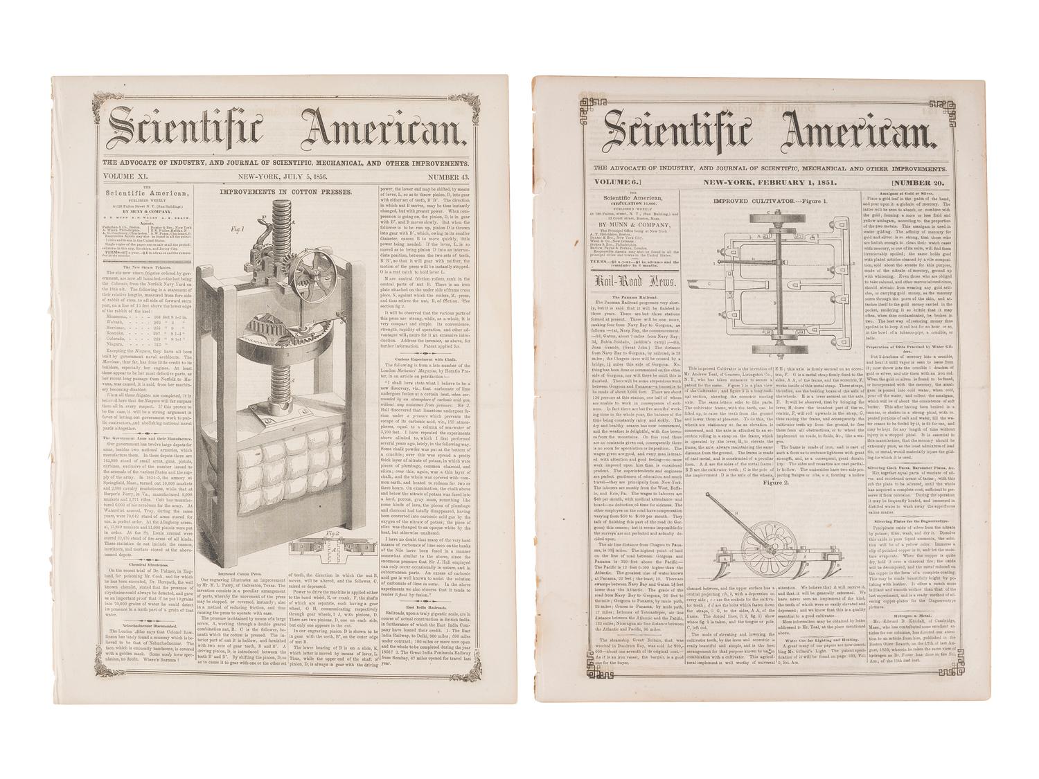 [AFRICAN AMERICANA]. Print ephemera related to enslavement and racism, comprising: