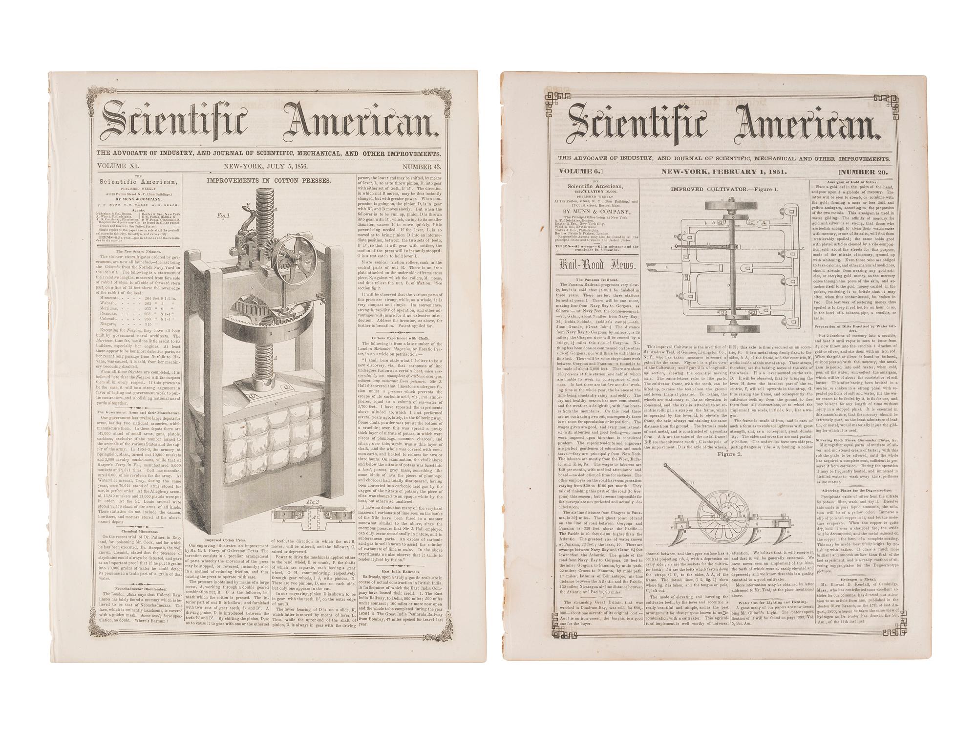 [AFRICAN AMERICANA]. Print ephemera related to enslavement and racism, comprising: