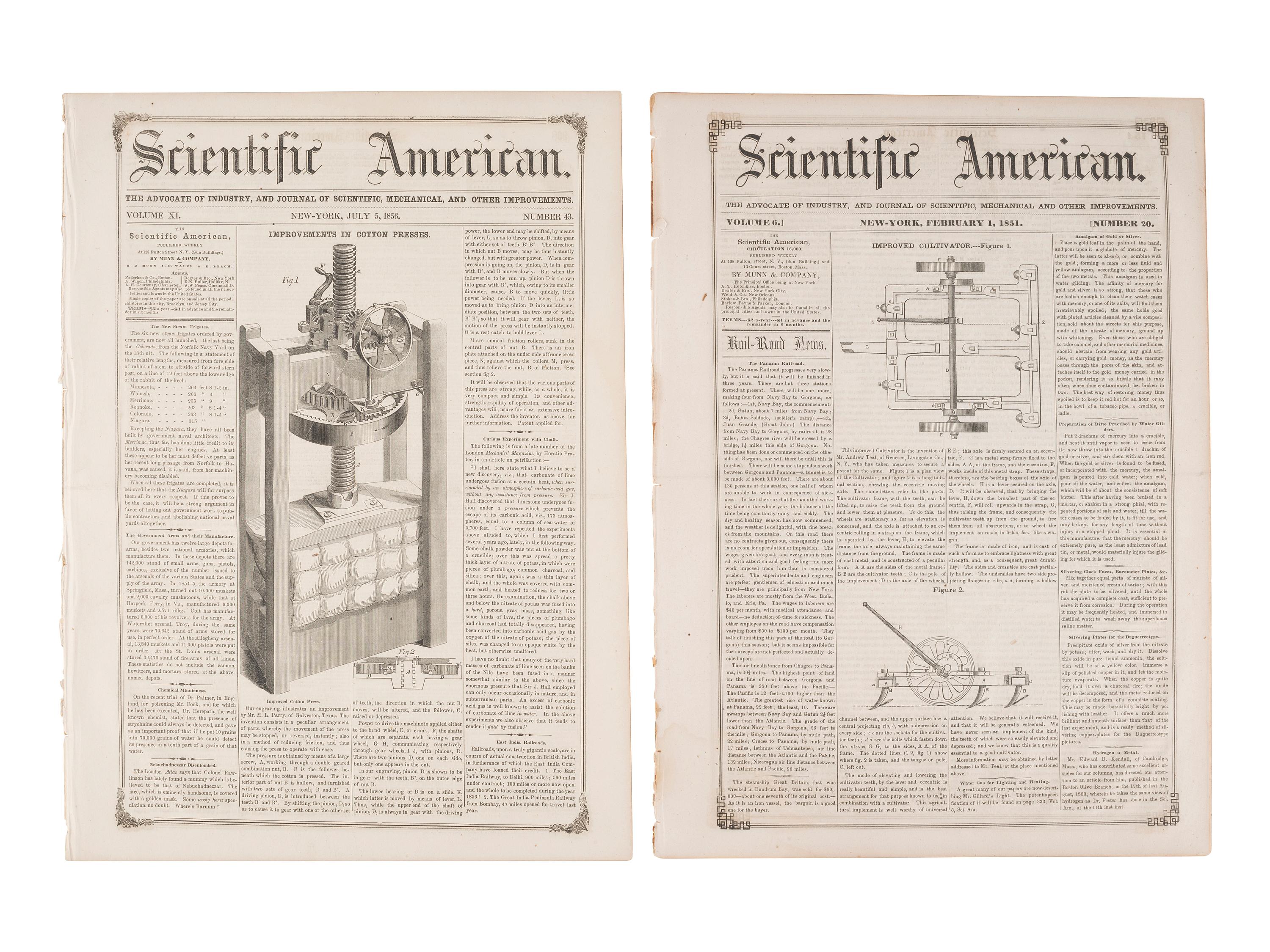 [AFRICAN AMERICANA]. Print ephemera related to enslavement and racism, comprising: