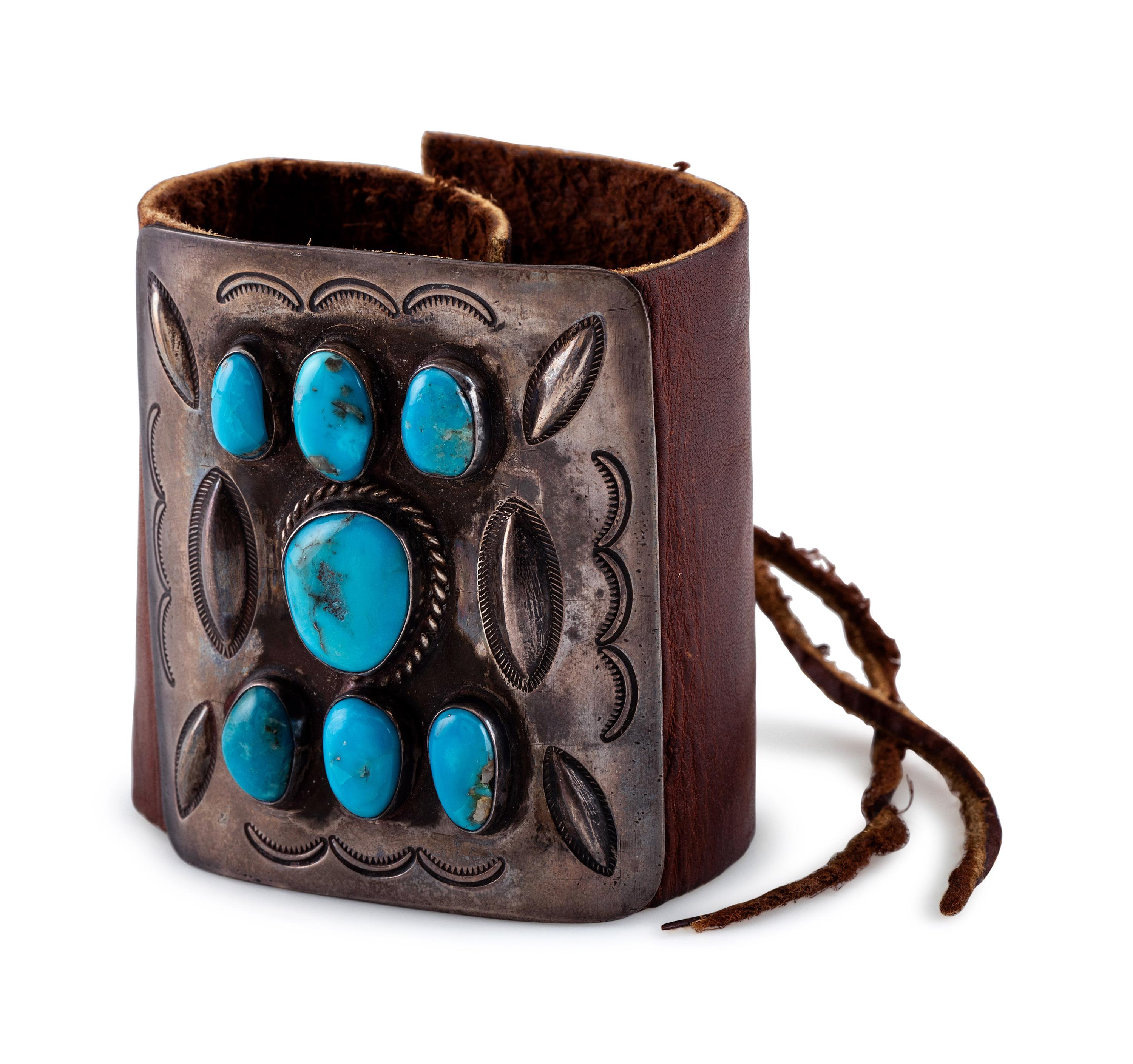 Navajo Silver and Turquoise Ketoh