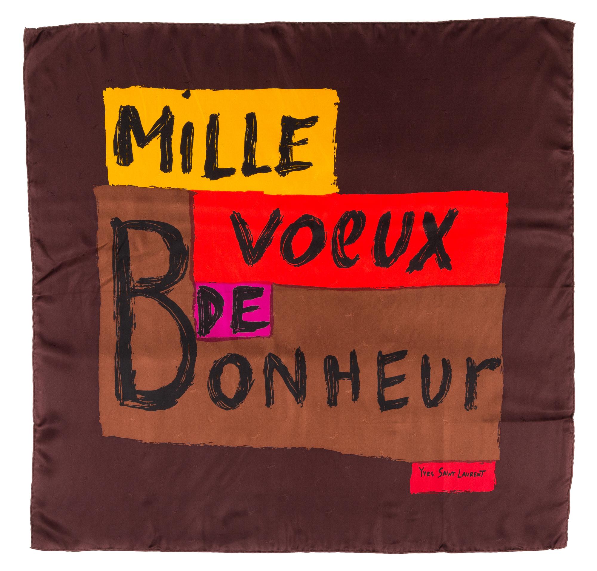 A Collection of Three Yves Saint Laurent Silk Scarves,