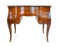 A Louis XV Style Inlaid Tulipwood Poudreuse — 19th Century