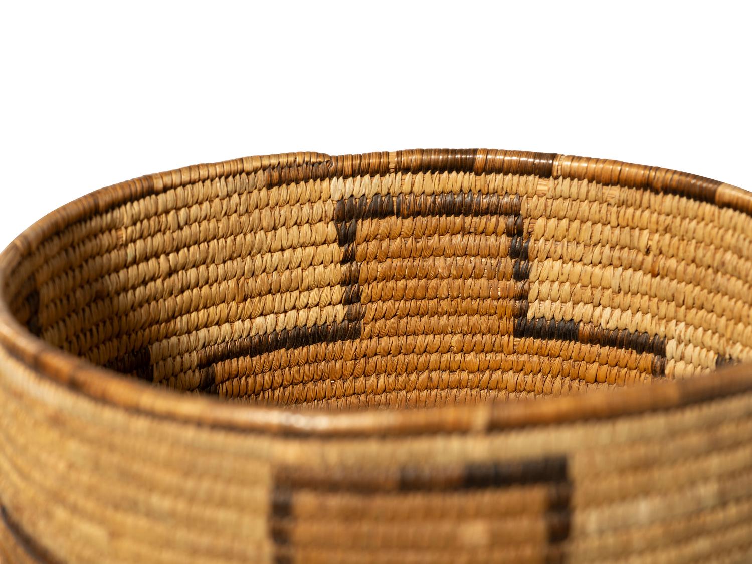 Tohono O'odham Polychrome Basket