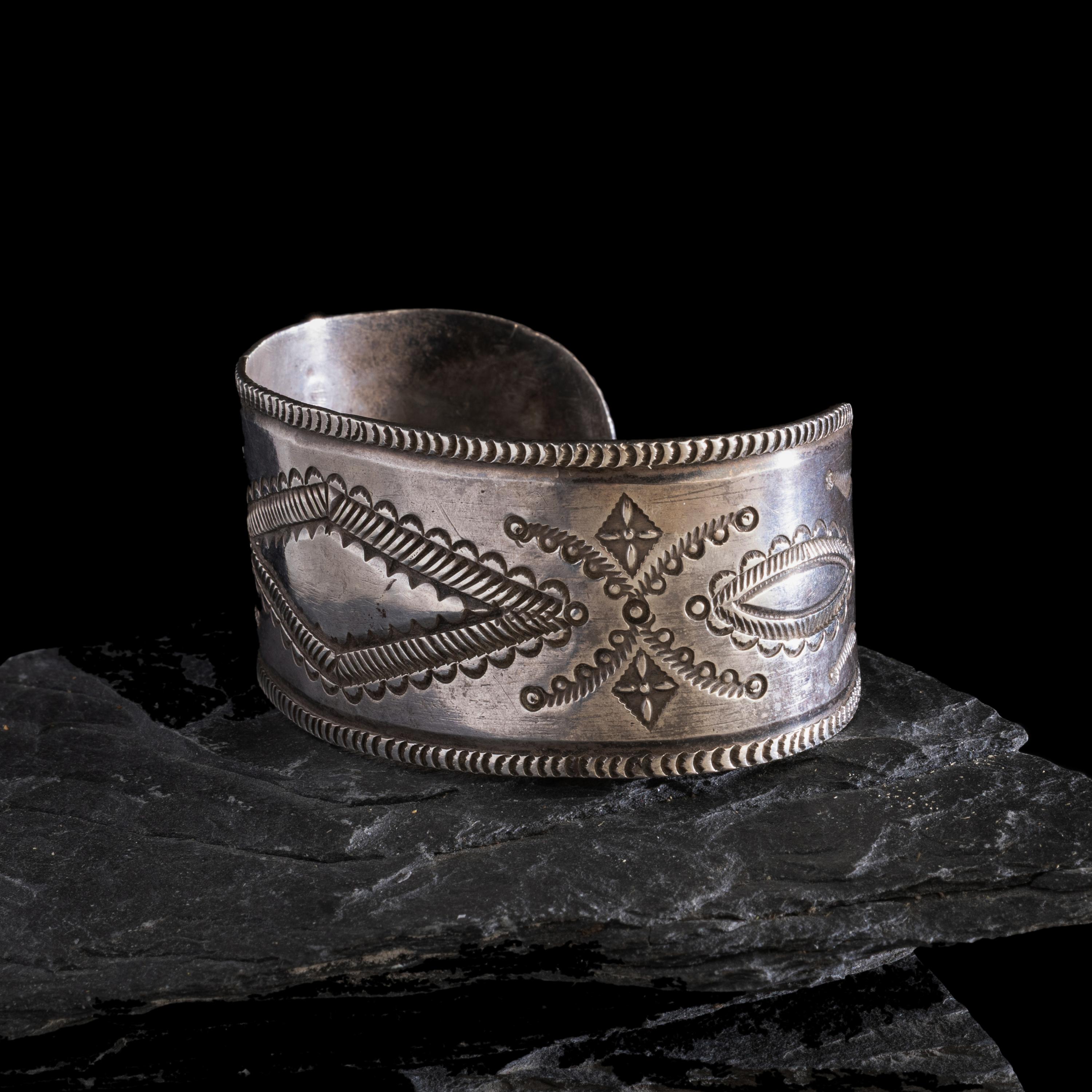 Navajo Stamped Ingot Cuff Bracelet