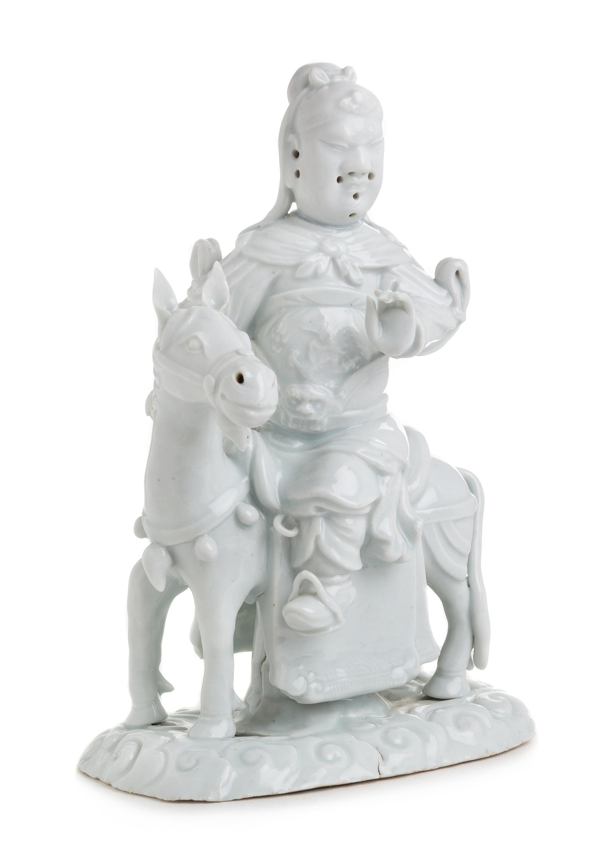 A Blanc-de-Chine Porcelain Figural Group Height 10 1/4 inches. — 18TH CENTURY