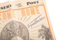 EISENHOWER, Dwight D. (1890-1969). Two signed items. [With:] Mamie Doud Eisenhower photo and TLS.