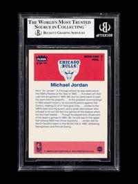A 1986-87 Fleer Michael Jordan Rookie Basketball Sticker No. 8 (BGS 3.5 VG+)