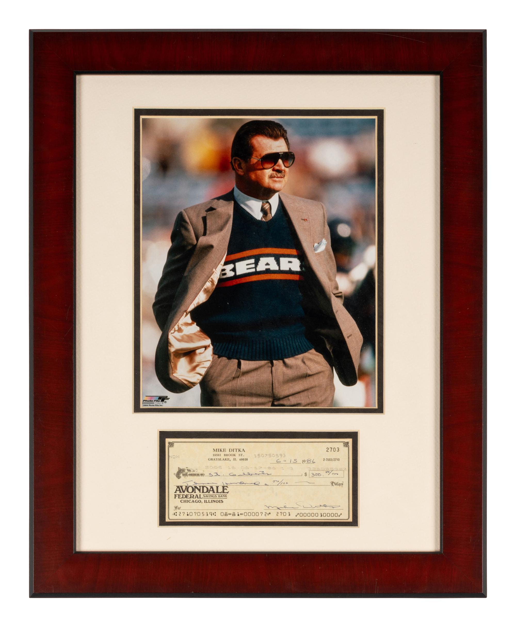 A Large Group of Chicago Bears Signed Autograph Memorabilia Including Dave Duerson, Steve McMichael and Mike Ditka