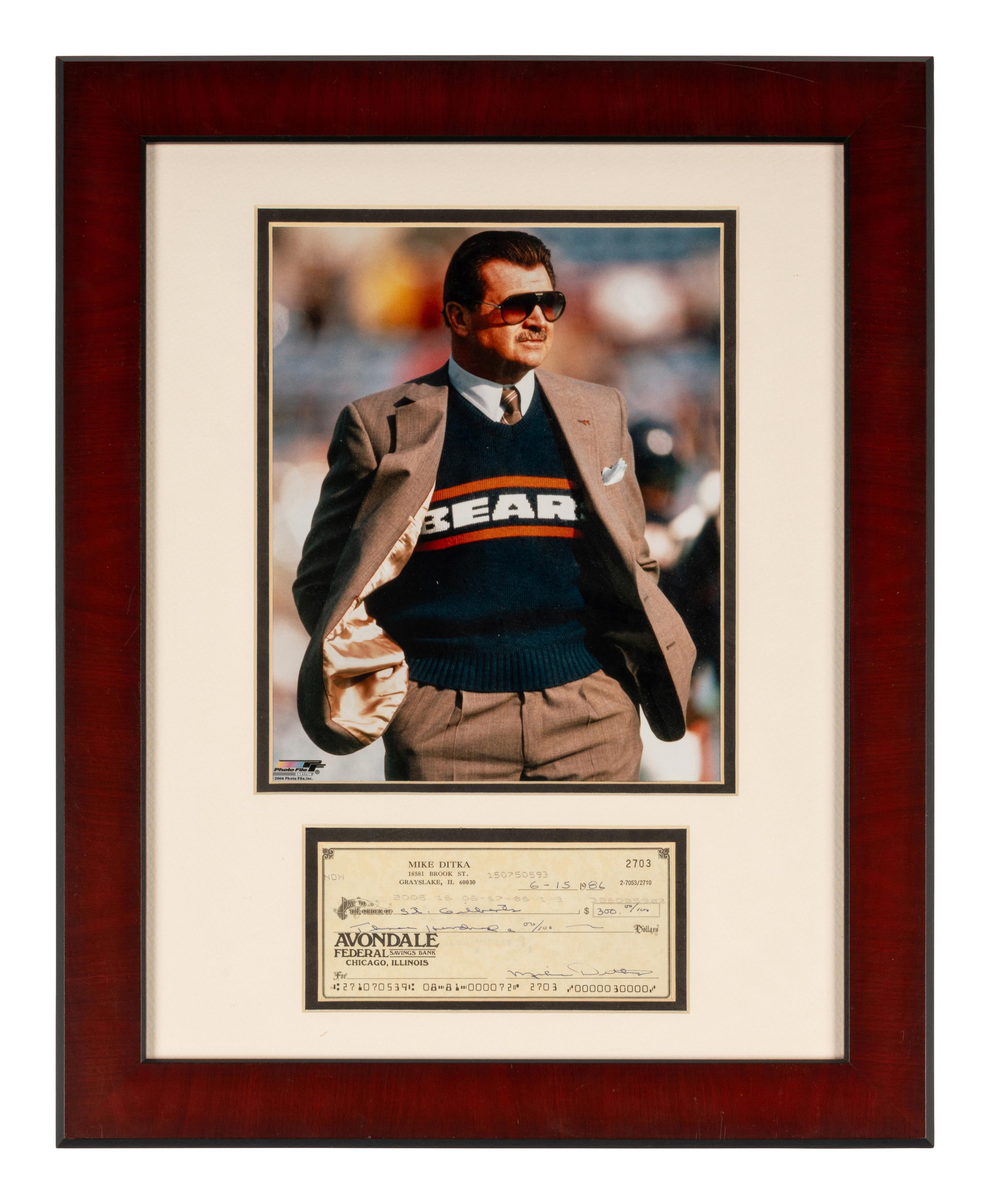A Large Group of Chicago Bears Signed Autograph Memorabilia Including Dave Duerson, Steve McMichael and Mike Ditka