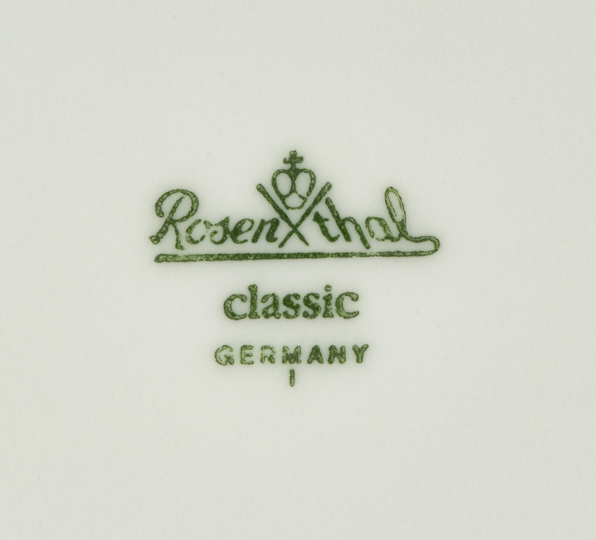 A Rosenthal Platinum Grail Porcelain Dinner Service