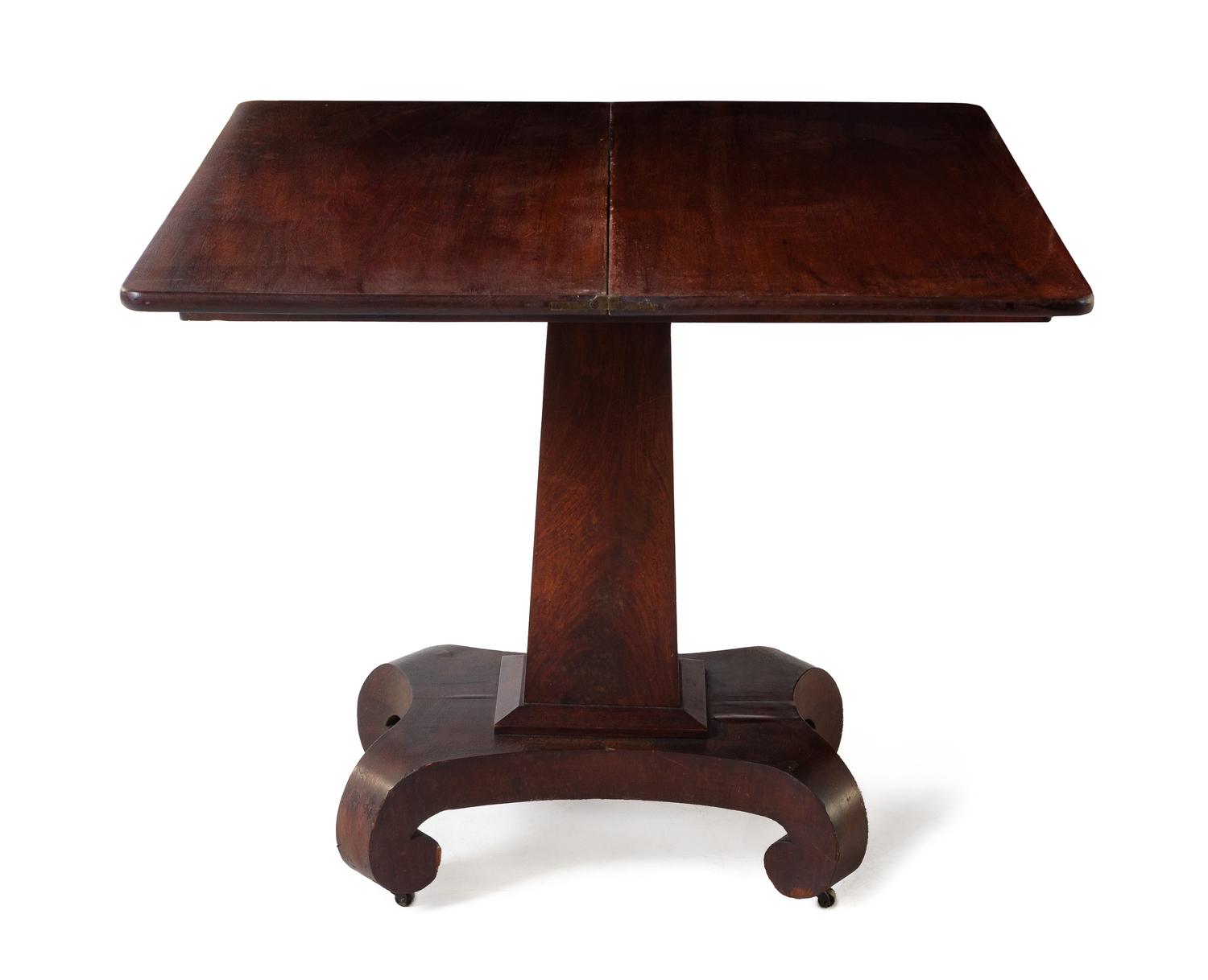 An American Empire Mahogany Game Table