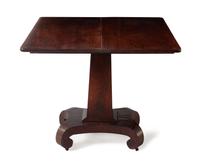 An American Empire Mahogany Game Table