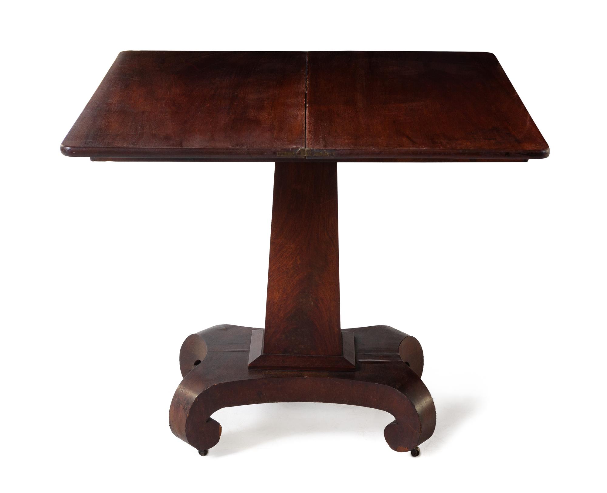 An American Empire Mahogany Game Table
