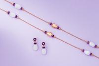 BVLGARI, AMETHYST AND CERAMIC 'MEDITERRANEAN EDEN' SET