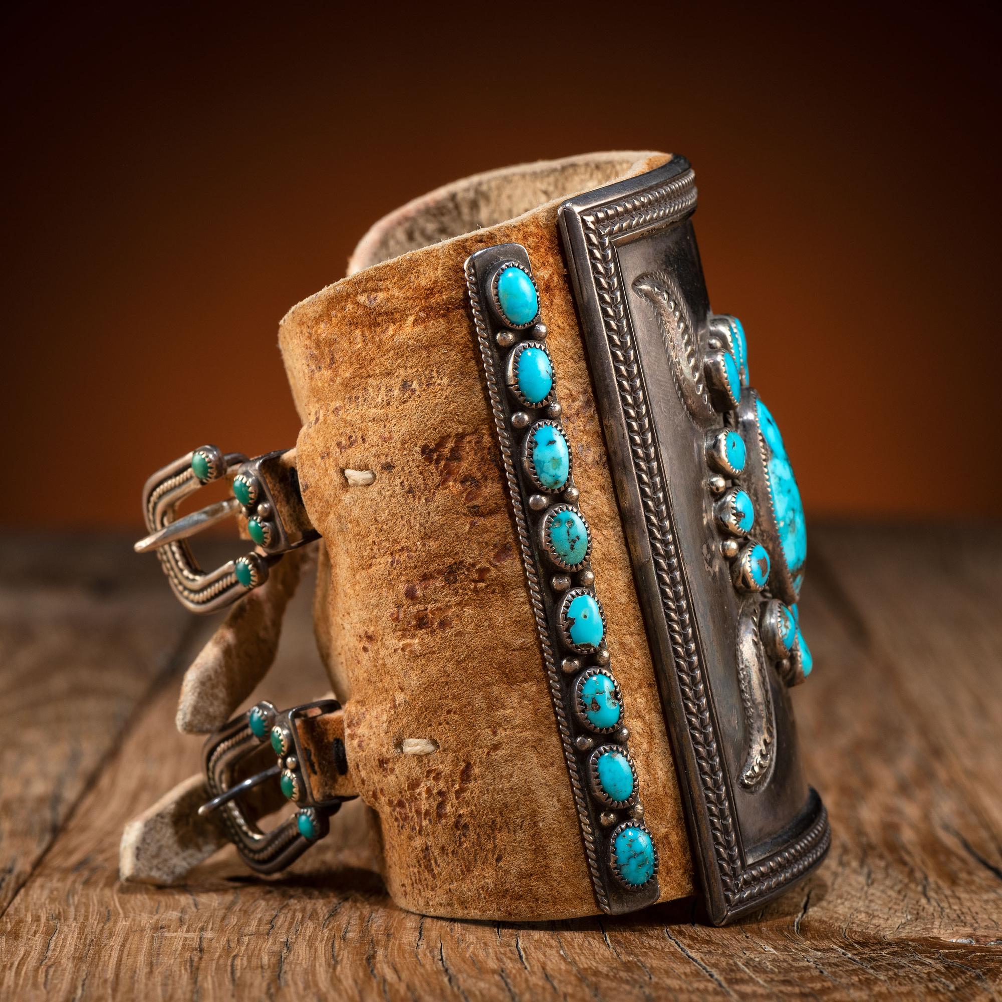 Navajo Silver and Turquoise Ketoh